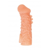 Телесная закрытая насадка с шершавой головкой Cock Sleeve Size M - 15,6 см. - KOKOS - в Чебоксарах купить с доставкой