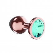 Пробка цвета розового золота с малиновым кристаллом Diamond Topaz Shine L - 8,3 см. - Lola Games - купить с доставкой в Чебоксарах