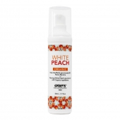 Разогревающее массажное масло Gourmet White Peach Organic с органическими ингредиентами - 50 мл. - Exsens - купить с доставкой в Чебоксарах
