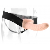 Полый страпон 8  Hollow Strap-On телесного цвета - 19 см. - Pipedream - купить с доставкой в Чебоксарах