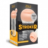 Мастурбатор-ротик ZOLO DEEP THROAT - Zolo - в Чебоксарах купить с доставкой
