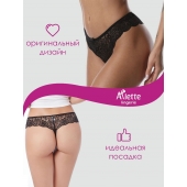 Стильные кружевные трусики-стринги + презервативы - Arlette Lingerie купить с доставкой