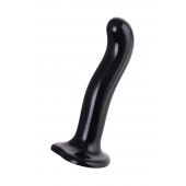 Черный стимулятор для пар P G-Spot Dildo Size L - 19 см. - Strap-on-me - в Чебоксарах купить с доставкой