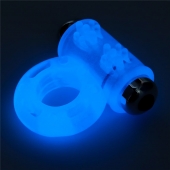 Голубое, светящееся в темноте эрекционное виброкольцо Lumino Play Vibrating Penis Ring - Lovetoy - в Чебоксарах купить с доставкой