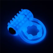 Голубое, светящееся в темноте виброкольцо Lumino Play Vibrating Penis Ring - Lovetoy - в Чебоксарах купить с доставкой