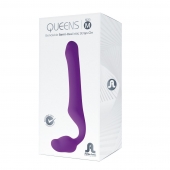 Лиловый безремневой страпон Queens M - Adrien Lastic - купить с доставкой в Чебоксарах
