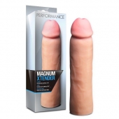 Телесная фаллическая насадка на пенис Magnum Xtender - 23 см. - Blush Novelties - в Чебоксарах купить с доставкой