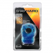 Голубое эрекционное виброкольцо Reusable 5 Function Cock Ring - Blush Novelties - в Чебоксарах купить с доставкой