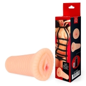 Реалистичный мастурбатор-вагина телесного цвета с вибрацией - Bior toys - в Чебоксарах купить с доставкой
