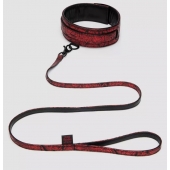 Стильный ошейник с поводком Reversible Faux Leather Collar and Lead - Fifty Shades of Grey - купить с доставкой в Чебоксарах