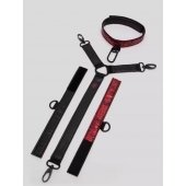 Ошейник с наручниками Reversible Faux Leather Collar and Wrist - Fifty Shades of Grey - купить с доставкой в Чебоксарах