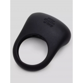 Черное эрекционное виброкольцо Sensation Rechargeable Vibrating Love Ring - Fifty Shades of Grey - в Чебоксарах купить с доставкой