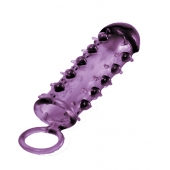 Закрытая фиолетовая насадка с пупырышками SAMURAI PENIS SLEEVE PURPLE - 14,5 см. - NMC - в Чебоксарах купить с доставкой