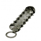 Дымчатая стимулирующая насадка с закрытой головкой SAMURAI PENIS SLEEVE BLACK - 14,5 см. - NMC - в Чебоксарах купить с доставкой