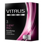 Ультратонкие презервативы VITALIS PREMIUM super thin - 3 шт. - Vitalis - купить с доставкой в Чебоксарах