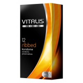 Ребристые презервативы VITALIS PREMIUM ribbed - 12 шт. - Vitalis - купить с доставкой в Чебоксарах