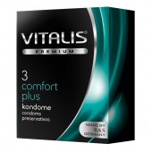 Контурные презервативы VITALIS PREMIUM comfort plus - 3 шт. - Vitalis - купить с доставкой в Чебоксарах