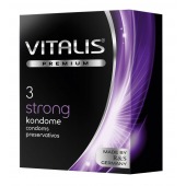 Презервативы с утолщенной стенкой VITALIS PREMIUM strong - 3 шт. - Vitalis - купить с доставкой в Чебоксарах