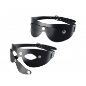 Черная кожаная маска  Новичок - Sitabella - купить с доставкой в Чебоксарах