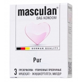 Супертонкие презервативы Masculan Pur - 3 шт. - Masculan - купить с доставкой в Чебоксарах