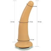 Телесная гладкая насадка Harness - 13,3 см. - LOVETOY (А-Полимер) - купить с доставкой в Чебоксарах