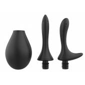 Черный анальный душ Nexus Anal Douche Set с 2 сменными насадками - Nexus Range - купить с доставкой в Чебоксарах