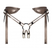 Бронзовый пояс для насадок Desirous Harness - Strap-on-me - купить с доставкой в Чебоксарах