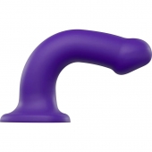 Фиолетовый фаллоимитатор-насадка Strap-On-Me Dildo Dual Density size L - 19 см. - Strap-on-me - купить с доставкой в Чебоксарах