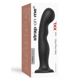 Черная насадка Strap-On-Me Dildo Plug P G size XXL - Strap-on-me - купить с доставкой в Чебоксарах