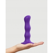 Фиолетовая насадка Strap-On-Me Dildo Geisha Balls size M - Strap-on-me - купить с доставкой в Чебоксарах