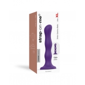 Фиолетовая насадка Strap-On-Me Dildo Geisha Balls size XL - Strap-on-me - купить с доставкой в Чебоксарах