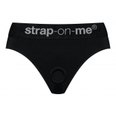 Черные трусики для насадок Heroine Lingerie Harness - size S - Strap-on-me - купить с доставкой в Чебоксарах