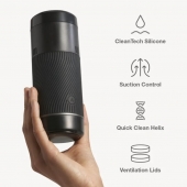 Черный мастурбатор с контролем всасывания Arcwave Pow Stroker - Arcwave - в Чебоксарах купить с доставкой