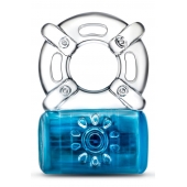Синее эрекционное виброкольцо Pleaser Rechargeable C-Ring - Blush Novelties - в Чебоксарах купить с доставкой