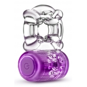Фиолетовое эрекционное виброкольцо One Night Stand Vibrating C-Ring - Blush Novelties - в Чебоксарах купить с доставкой