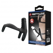 Черная вибронасадка на пенис Vibrating Penis Sling - Baile - в Чебоксарах купить с доставкой