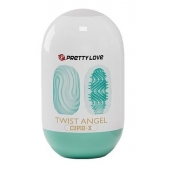 Бирюзовый мастурбатор-яйцо Twist Angel - Baile - в Чебоксарах купить с доставкой