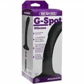 Черная изогнутая насадка Vac-U-Lock G-Spot - 16,5 см. - Doc Johnson - купить с доставкой в Чебоксарах