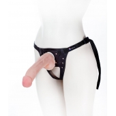 Податливый фаллос на трусиках Harness - 20,5 см. - LOVETOY (А-Полимер) - купить с доставкой в Чебоксарах