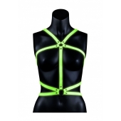 Портупея Body Harness с неоновым эффектом - размер L-XL - Shots Media BV - купить с доставкой в Чебоксарах