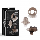 Набор из 3 дымчатых эрекционных колец с вибрацией Teasers Ring Kit - Chisa - в Чебоксарах купить с доставкой