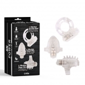 Набор из 3 прозрачных эрекционных колец с вибрацией Teasers Ring Kit - Chisa - в Чебоксарах купить с доставкой