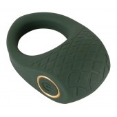 Зеленое эрекционное виброкольцо Luxurious Vibro Cock Ring - Orion - в Чебоксарах купить с доставкой