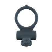 Серое перезаряжаемое эрекционное кольцо с вибрацией Power Clit - Dorcel - в Чебоксарах купить с доставкой