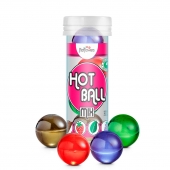 Ароматизированный лубрикант Hot Ball Mix на масляной основе (4 шарика по 3 гр.) - HotFlowers - купить с доставкой в Чебоксарах