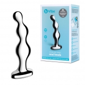 Стальной анальный фаллоимитатор для простаты Stainless Steel Anal Beads - 13 см. - b-Vibe - в Чебоксарах купить с доставкой