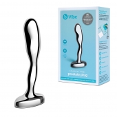 Стальной стимулятор простаты Stainless Steel Prostate Plug - 11,5 см. - b-Vibe - в Чебоксарах купить с доставкой