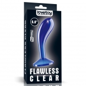 Синяя анальная втулка Flawless Clear Prostate Plug 6.0 - 15 см. - Lovetoy - в Чебоксарах купить с доставкой