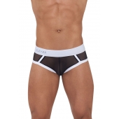 Черно-белые трусы-джоки Cult Jockstrap - Clever Masculine Underwear купить с доставкой