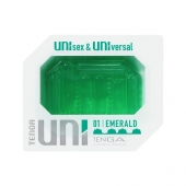 Зеленый мастурбатор-стимулятор Tenga Uni Emerald - Tenga - в Чебоксарах купить с доставкой